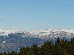 Serra de Moixeró, zone orientale du parc.