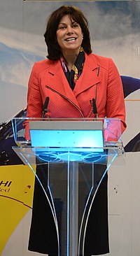 Rail Minister Claire Perry at event in Southampton Port.jpg