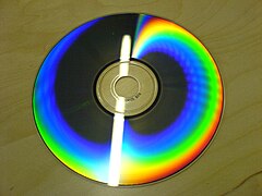 Bir CD-ROM'da kırınım sonucu oluşan gök kuşağı deseni