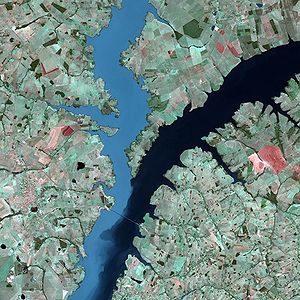 Rio Parana by SPOT Satellite