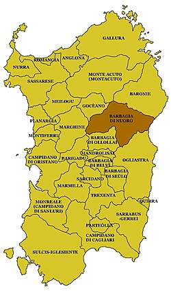 Barbagia di Nuoro - Localizzazione