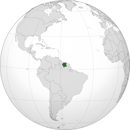 Suriname - Localizzazione