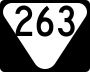 State Route 263 marker