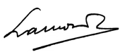 signature de Ramón Lamoneda