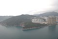 Aerial view of Cape Collinson, Siu Sai Wan and western slope of Pottinger Peak