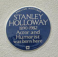 English Heritage blue plaque at 25 Albany Road, London
