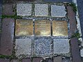 Stolpersteine in Oudewater, tijdens een bezoek met Gebruiker:Kattiel, die ze schoonmaakte met Brasso. Deze voor het schoonmaken