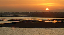 Sunset Over the Salt-marsh, Lymington - geograph.org.uk - 1697903.jpg