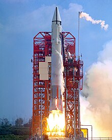 Launch of the Atlas-Centaur AC-10 rocket carrying the Surveyor 1 spacecraft, May 30, 1966 Surveyor 1 launch.jpg