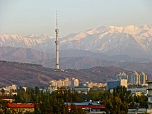 Television tower in Almaty, Kazakhstan (constructed 1983) TV-Turm Almaty - 3.jpg