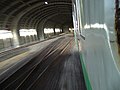 鉄道のスノーシェルター（JR北海道滝ノ上駅）
