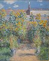 『ヴェトイユの画家の庭』(1881頃) クロード・モネ