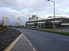 All four buildings (the two flats, hotel and offices) at a various stages of being demolished and replaced. Trenchard Avenue, Thornaby-on-Tees - geograph.org.uk - 3279661.jpg