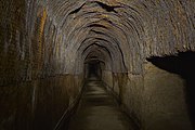 公開エリア最奥部から見たトンネル内部の様子