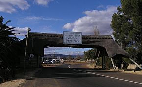 City gate in Utrecht, KwaZulu-Natal.