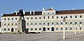 A fachada clásica do Pazo Ducal de Vila Viçosa, de Diogo de Arruda