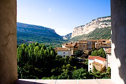 Envista de penya Rubia a la ezquierda y de la cuesta de la Virgen a la dreita, vistas dende Pitarc.