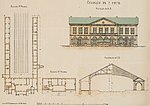 Ritning för Stationsbyggnad Riga–Dinaburg järnväg 1872