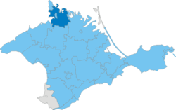 Raion location within Crimea