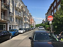 Ackermannstraße, Blick in Richtung Graumannsweg