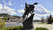 Replica van Mountain Man van Frederic Remington in Afton