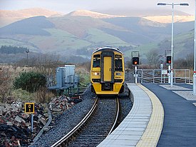 An Arriva Wales train pulls into Dovey Junction Station - geograph.org.uk - 1087576.jpg