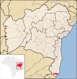 Kaart van Nova Viçosa