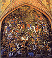 نگاره‌ای از جنگ چالدران، کاخ چهلستون، اصفهان