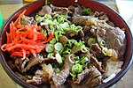 Een kom gyudon