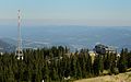 Sendeanlage auf der Rax, rechts: Bergstation der Raxseilbahn  Qualitätsbild