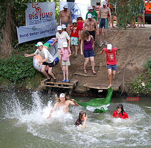 Big Jump event in Leuven, Belgium