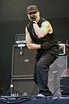 Rapper Ice-T performing on stage