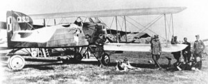 Літак ВПС Польщі Breguet 14 на аеродромі біля Києва, 1920 рік