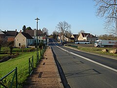 La route de La Châtre en 2012.