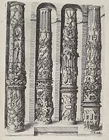 Colonne di ordine composito da Architectura di Wendel Dietterlin (1593–94).