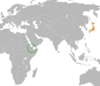 Location map for Djibouti and Japan.
