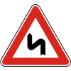 Double curve, first to left