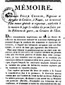 Mémoire de Félix Cossin