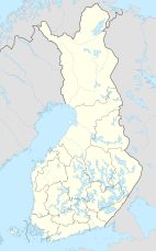 Map showing the location of Lauhanvuori National Park