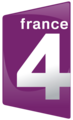 Ancien logo de France 4 du 7 avril 2008 au 19 septembre 2011