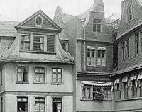 Fassaden am Hühnermarkt, vor der Zerstörung 1944