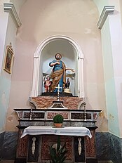 Gêxa de San Péru e de San Paulu (A Gêxa, Cirixöa, Garesce), tâ e stòrica stàttua prucesciunâle de San Péru