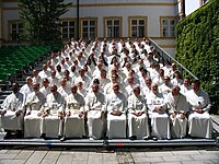 The group photo at the 2006 general chapter of the Premonstratensians. GeneraalKapittel2006.jpg