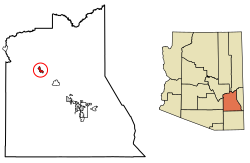 موقعیت بیلاس، آریزونا در نقشه