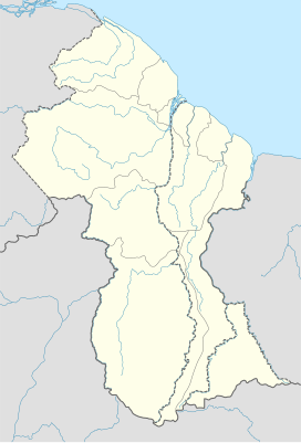 Mapa de localización Guyana