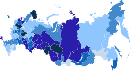 Количество людей, живущих в России с ВИЧ, на 100 тысяч населения  более 1000  700-999  500-699  300-499  100-299  менее 100