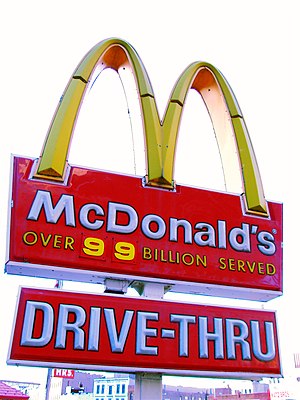 McDonalds' sign in Harlem.