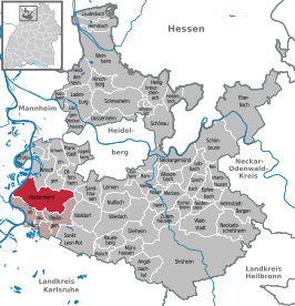 Kaart van Hockenheim