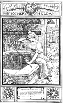 THEN THE GIRL WENT BACK AGAIN TO THE WELL NOT KNOWING WHAT TO DO AND IN THE DESPAIR OF HER HEART SHE JUMPED DOWN INTO THE WELL THE SAME WAY THE SPINDLE HAD GONE