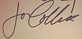 Joan Collins aláírása